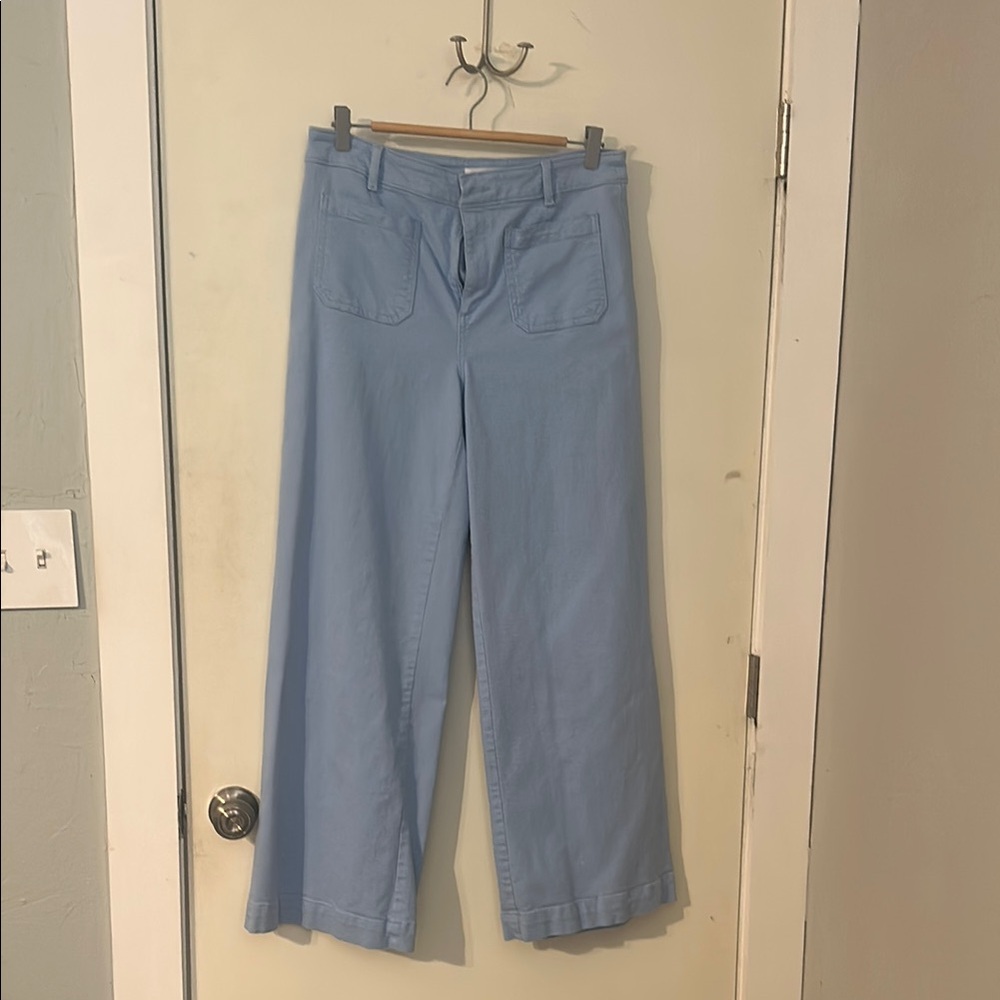 Light Blue Wide-Leg Pants